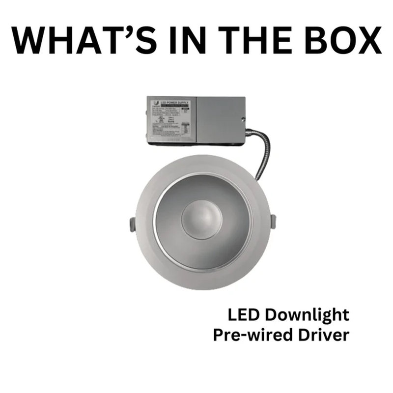 Éclairage à DEL architectural E2 L Lighting | 6 po | Puissance réglable 20/30 / 40W | 0-10V à intensité variable | 3CCT réglable 3000K 4000K 5000K