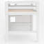 Lit mezzanine simple avec escalier de rangement et fenêtre-838570994
