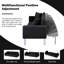 Canapé-lit futon inclinable multifonctionnel de 74 po Elegra-23285474