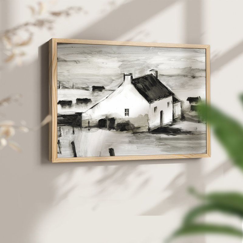 English Farmhouse II - Reproduction encadrée - Restickable, H 8 po x l 10 po, Naturel