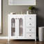 Meuble-lavabo 36 po avec deux portes à fermeture douce, tablettes réglables