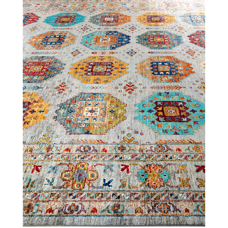 Tribal One-of-a-Kind Rectangle 8'11" X 12'3" Hand Knotted Area Rug