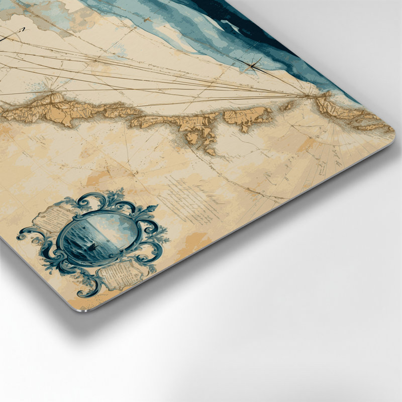Art mural en métal beige Coastal, H 24 po x l 36 po