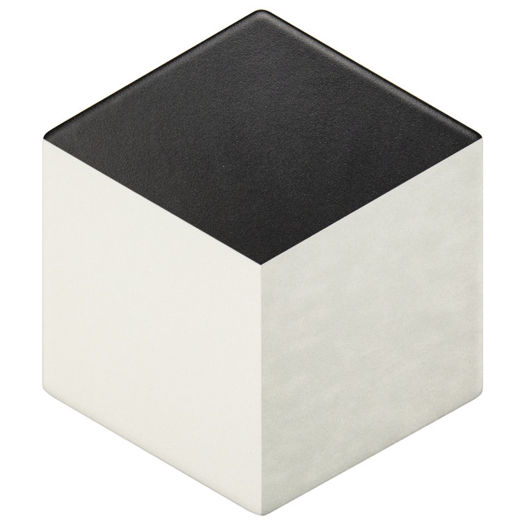 Geometric 6" x 7" Porcelain Patterned Floor Use Tile