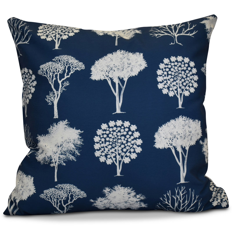 Housse de coussin d'extérieur carré, Bleu, H 18 po x l 18 po x p 2 po