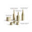 Ensemble d'accessoires de salon en marbre naturel beige jaune Glod, pierre naturelle, ensemble de luxe 7 pièces, marbre véritable, marbre véritable