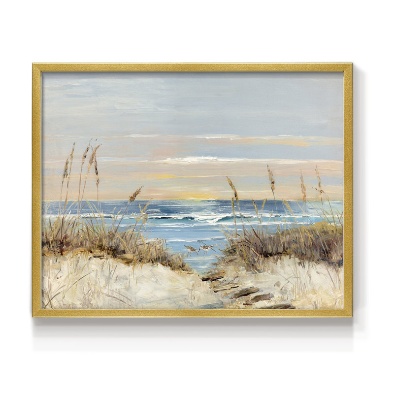 Coastal Boardwalk -Framed Print - Restickable