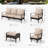 Argyri 7-Person Rocking Powder Coated Steel Outdoor Seating Group with Cushions-93655530