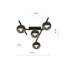 Riceboro Glass Flush Mount-420156515-420156512