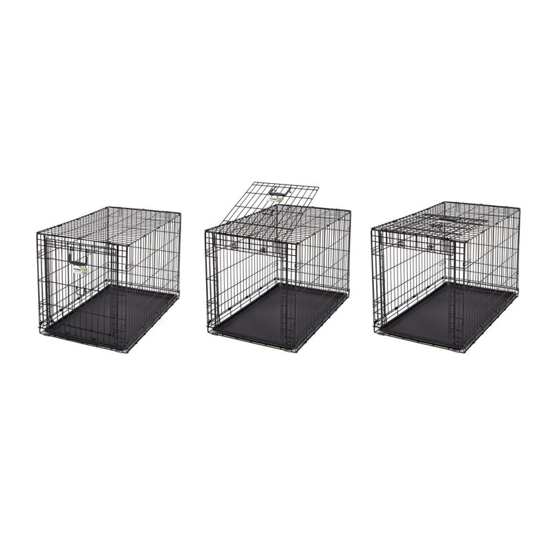 Steel Collapsible Pet with 3 Doors, 20.75" H x 19" W x 25.5" D