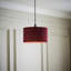 Blended Fabric Drum Lamp Shade ( Slip-On )-788043143-788043161