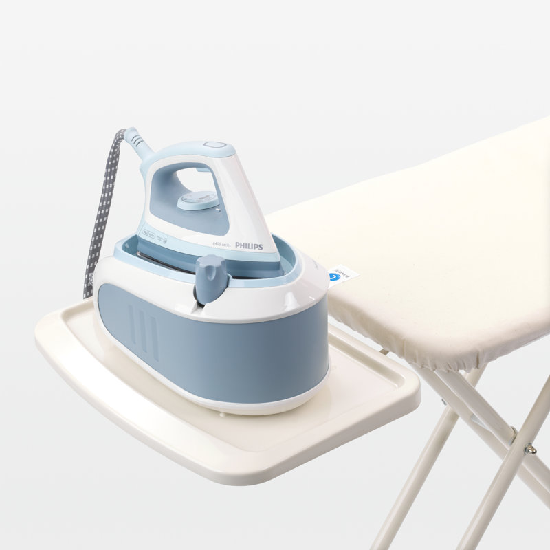 Brabantia Size C Ironing Board with Solid Steam Unit Holder, Ice Water