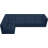 Hellinger 128 " Velvet L-Shaped Seating Component-87384981