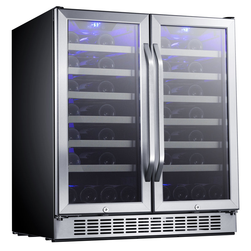 EdgeStar Dual Zone 25.562'' Built-In 56 Bottle Wine Refrigerator