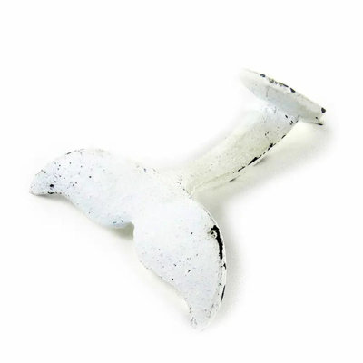 Crochet de queue en métal blanc