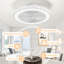 Ventilateur de plafond avec lumières 19 po, ventilateur de plafond réversible sans pales à profil bas de 6 po à DEL à intensité variable et plafonnier encastrable 3000k-6000k pour salon -642777747