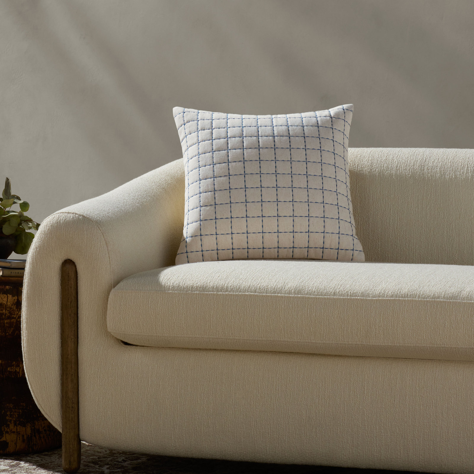 Magnolia Home x Loloi Hattie Pillow Cover, Polyester, Square 18"