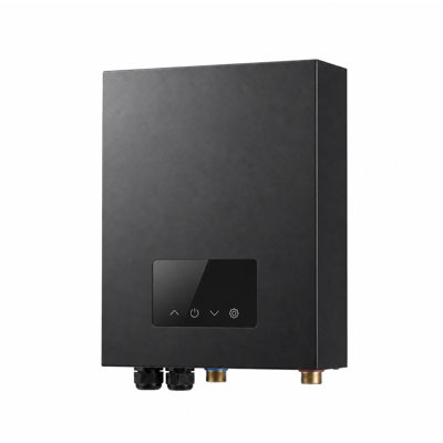 18kW 240V Electric Tankless Water Heater - Instant On-Demand Hot Water System with Smart Self-Modulating Tech & LED Display for Shower, Kitchen, Gray