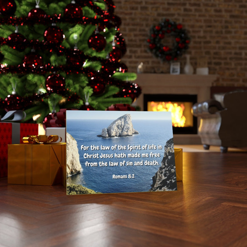 Spire Of Life Romans 8:2 - Wrapped Canvas Print