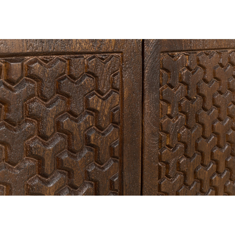 Battle Chainmail 64'' W Solid Wood Sideboard