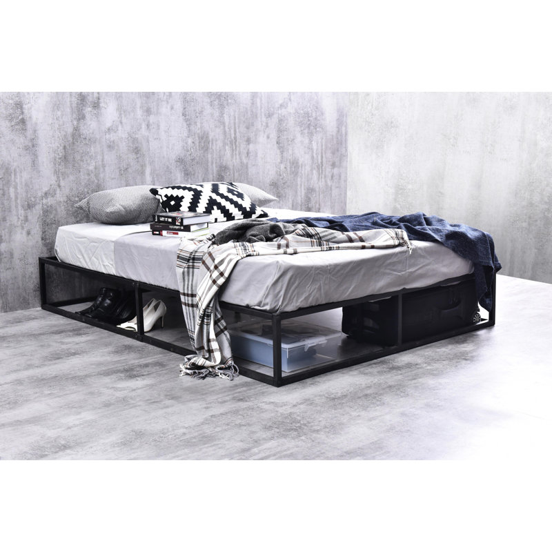 Pettway Solid Wood Drawers Bed Frame