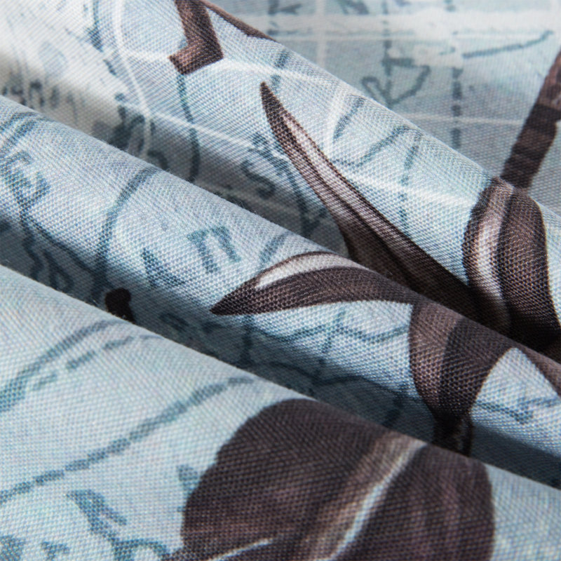 Design Ocean Decorative Throw Square Pillow Cover & Insert, Light Blue Navigation