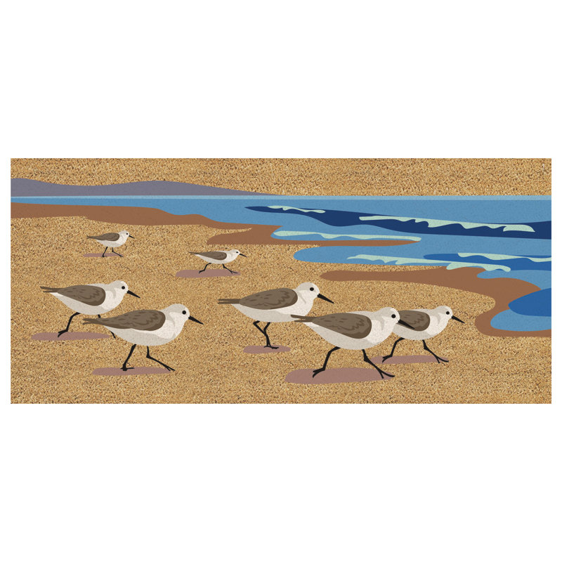 Sandpipers Flocked Coir Sassafras Switch Mat
