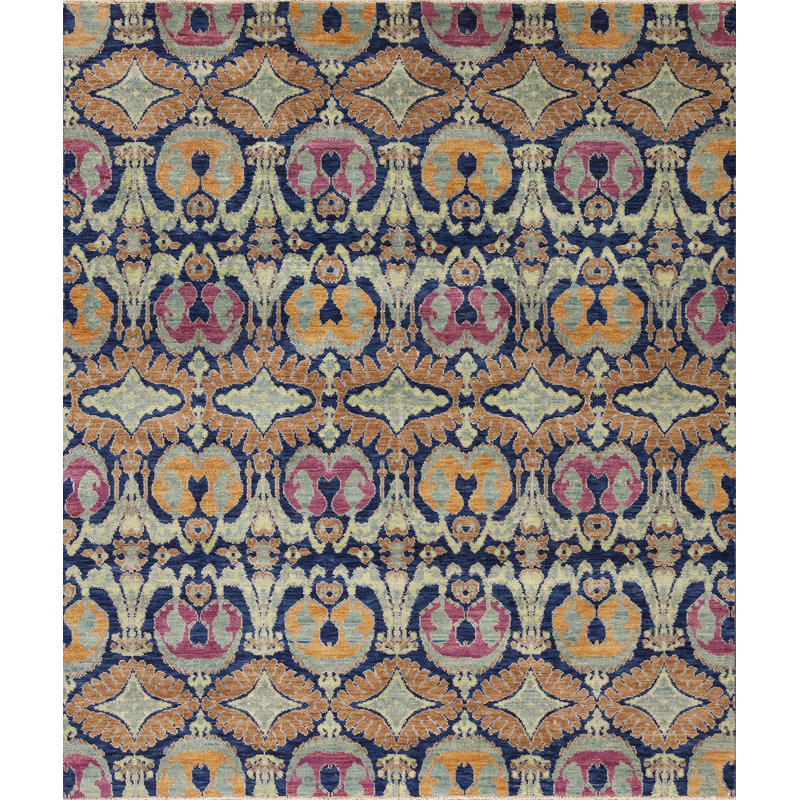 Vogue Hand Knotted Wool Area Rug, Rectangle 8' x 10'