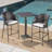 Aribert 3 Piece Bar Height Dining Set with Cushions