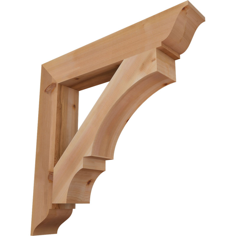 Support traditionnel Balboa, L 5 1/2 po x P 36 po x H 36 po, Cèdre rouge de l'Ouest lisse