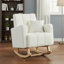 Chaise berçante d'appoint rembourrée avec coussin