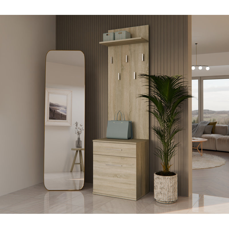 0 Door Laminate Wardrobe, Sonoma