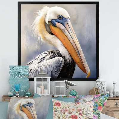 Majestic Pelican Seabird III - Pelican Large Wall Art