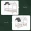 Lit simple en bois avec clôture-1837590681