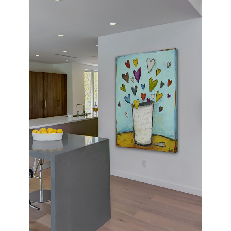Reproduction d’art sur toile tendue "i willrons" par tori campisi, H 36 po x l 24 po
