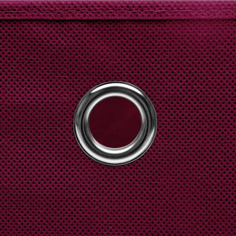 Rebrilliant Fabric Decorative Bin, Dark Red