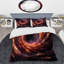 Ensemble de housse de couette spirale hypnotique doré et rose II-101245227