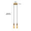 Armoy - Light French Gold Cluster Pendant-1569105867