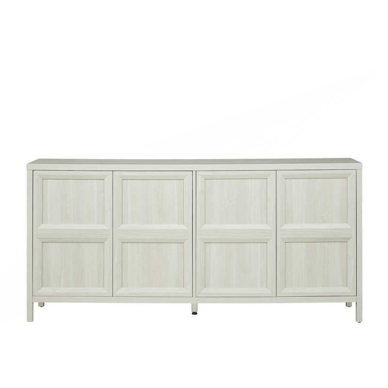 Buffet moderne avec ouverture basculante, Gris clair