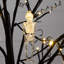 5 pi. Arbre d'ornement artificiel pré-éclairé avec citrouilles et crânes d'Halloween avec 72 lumières DEL blanc chaud