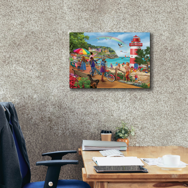 «Lighthouse Adventure» par Bigelow, illustrations sur toile, H 20 po x l 24 po x P 0,75 po