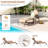 Menno Outdoor Metal Chaise Lounge