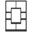 Book Cabinet Engineered Wood Indoor Storage Freestanding Bookcase