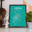 Vienna City Map - No Frame Print-1363227788