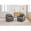 Fauteuil en tissu d'ameublement Chenille