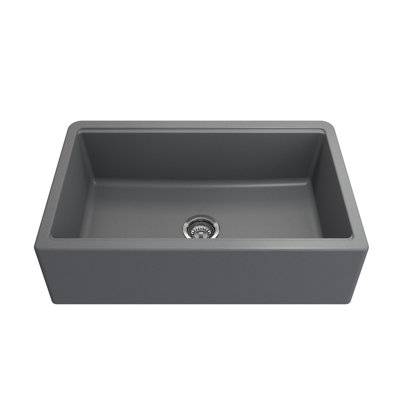 Arona 33'' L Single Bowl Granite Kitchen Sink