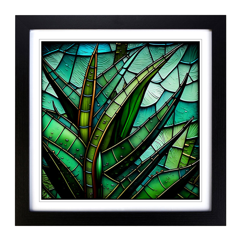 Single Picture Frame Print on Wood, Black