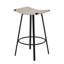 Tabourets de bar polyvalents à hauteur de comptoir avec tissage en PVC tissé à la main pour une utilisation intérieure et extérieure