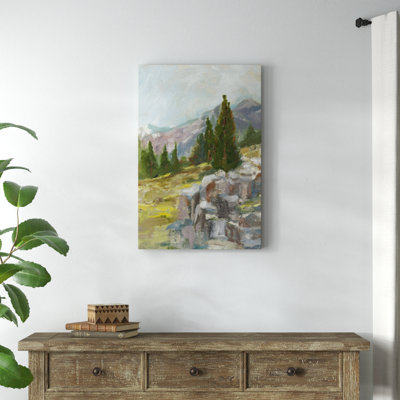 Rocky Hillside II by Ethan Harper - Painting on Canvas