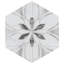 Classico Bardiglio Hex 7" x 8" Porcelain Patterned Wall & Floor Tile-64758329